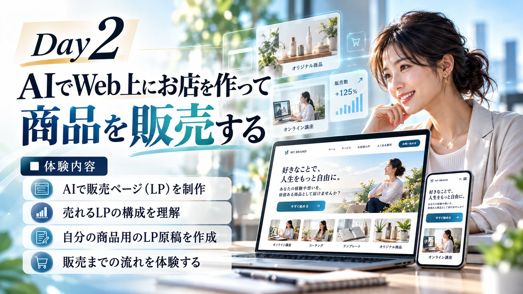 Day2 AIでWeb上にお店を作って商品を販売する